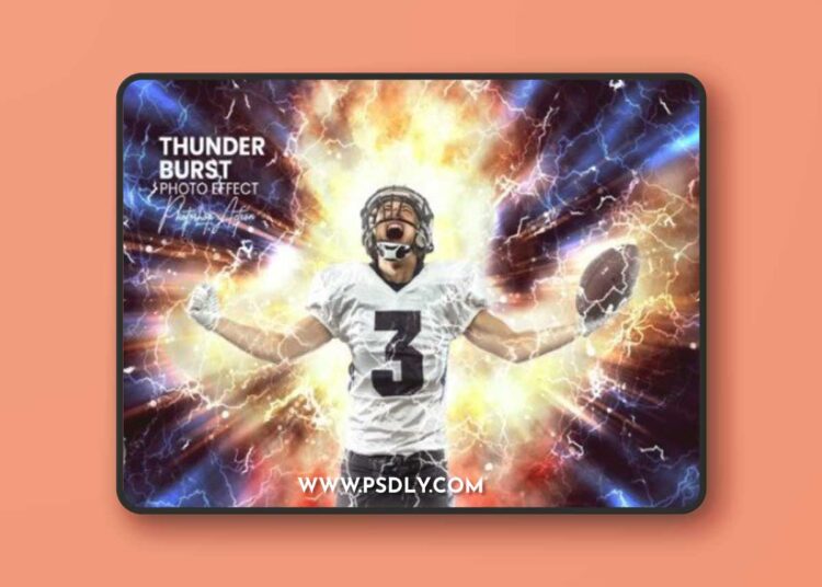 Thunder Burst Photoshop Action