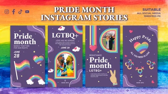 Videohive Pride Month Instagram Stories 52194889