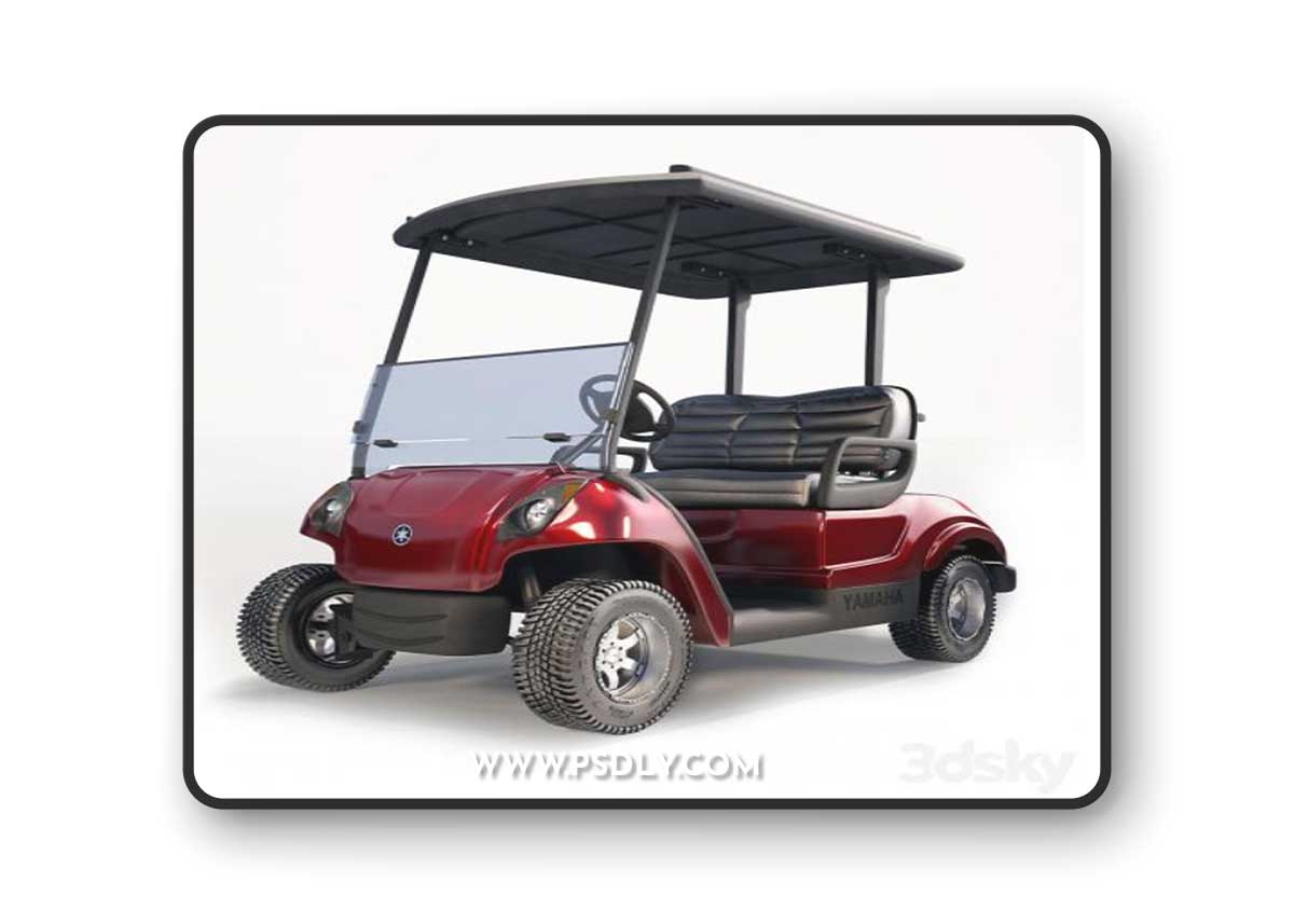 Yamaha Golf Car 3D Model