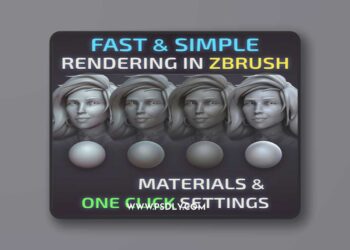 Zbrush Render Presets - 4 Materials