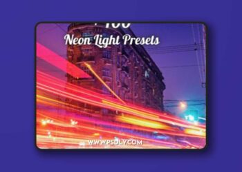 100+ Neon Light Lightroom Presets Bundle