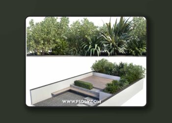 Backyard - Urban Environment_Urban Furniture_Green Benches 19