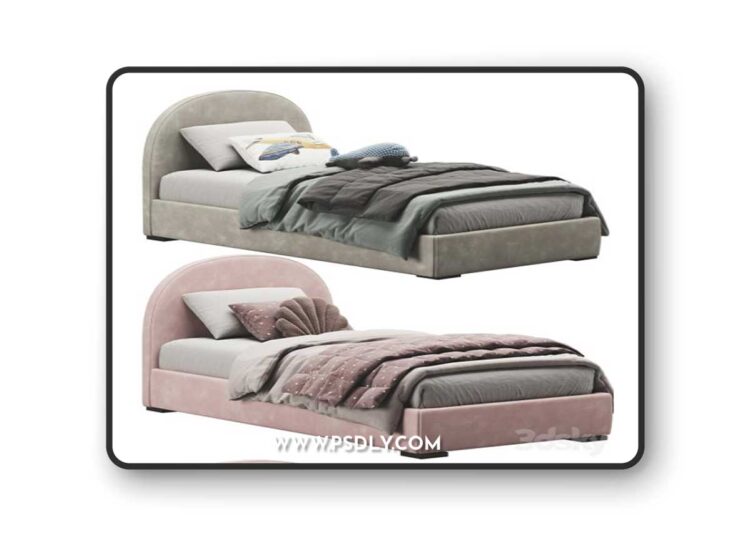 Bed Childroom Set 17 3D Model