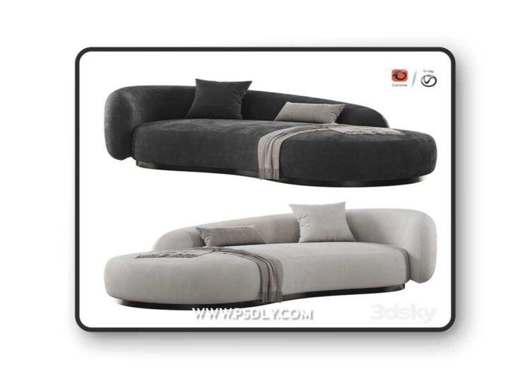 Bernd Sofa By Eichholtz 3D Model