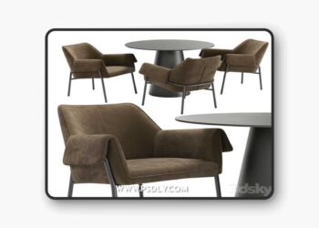 Bess dining chair and Alcor table