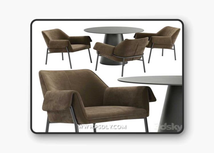 Bess dining chair and Alcor table