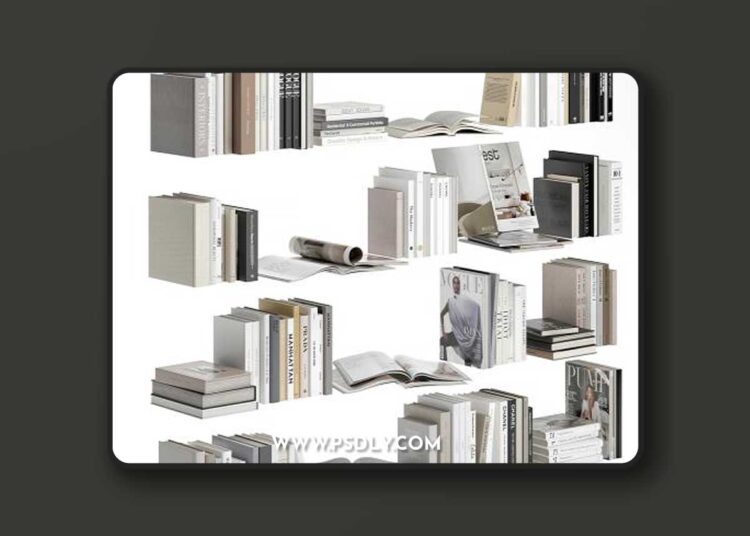 Books and magazines set 01