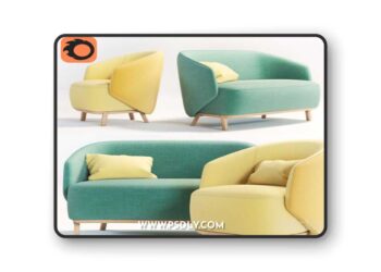 CONCHA Armchair & CONCHA Small sofa