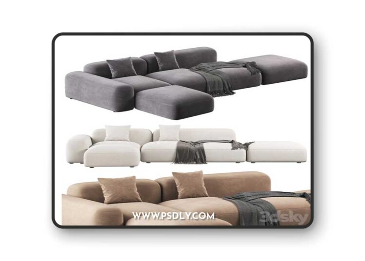 Customizable Sofa Lapis E019