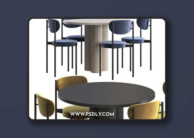 Dining table Corner Design Ary Texture + chair Corner Design Wonder