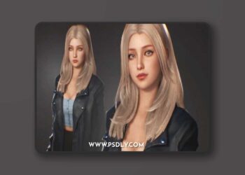 F2 Modern Girl Ashley 3D Model