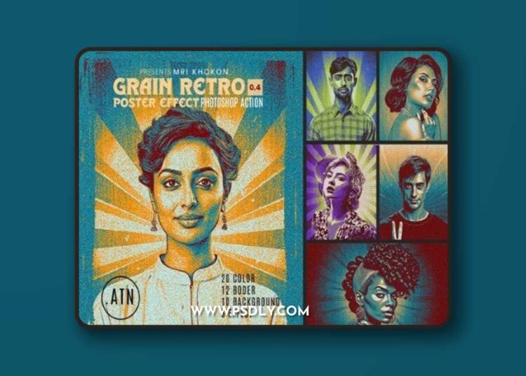 Grain Retro Poster Effect