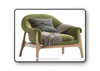 INDIO WOOD ACCENT CHAIR IN HAZE