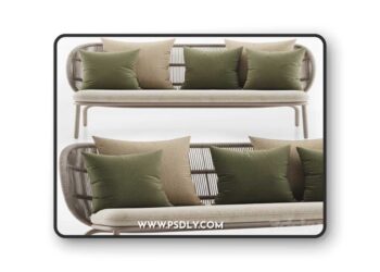 Kodo Lounge Sofa 3D Model