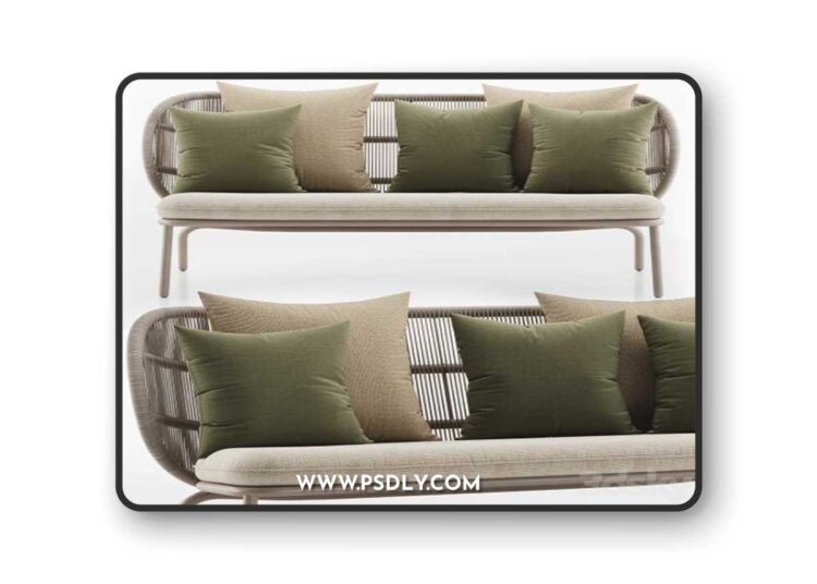 Kodo Lounge Sofa 3D Model