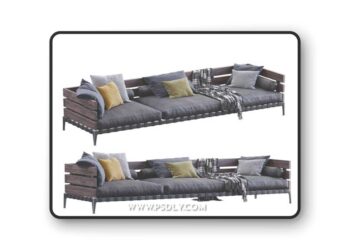 Leather Sofa Ansel By Flexform
