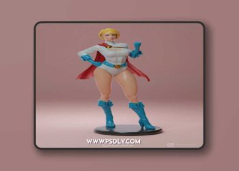 Power Girl – 3D Print Model