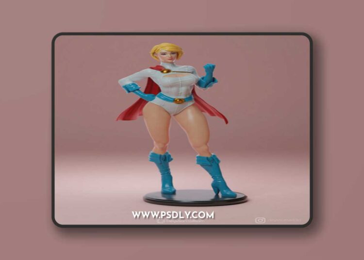 Power Girl – 3D Print Model