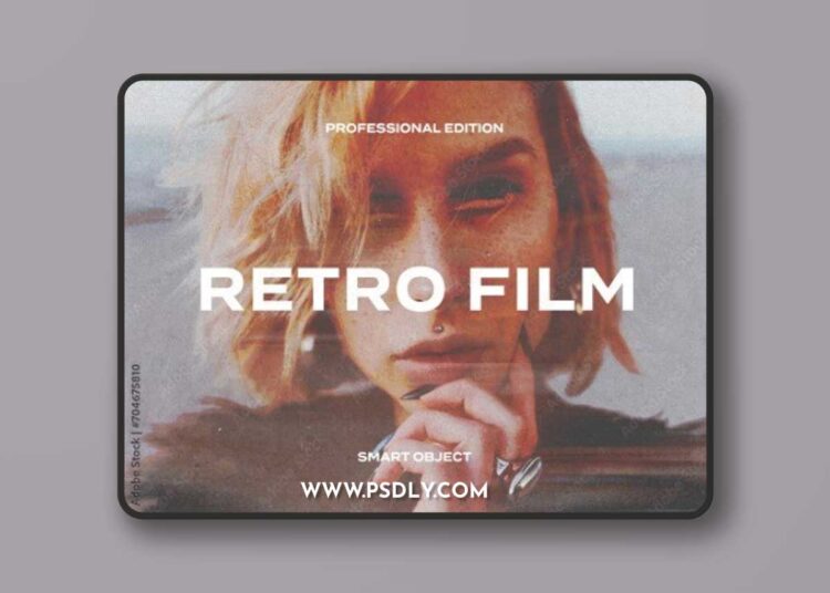 Retro Film Frame Grain Light Leak Photo Effect