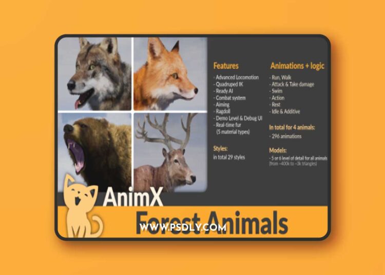 UnrealEngine - AnimX: Forest Animals
