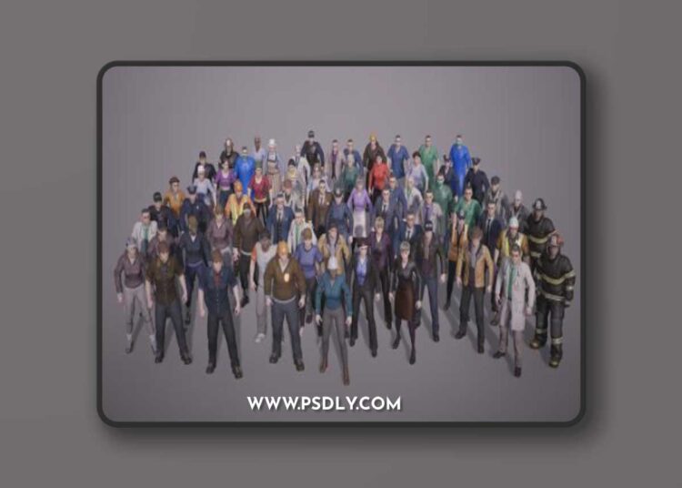 UnrealEngine - Citizen NPC 3D Model