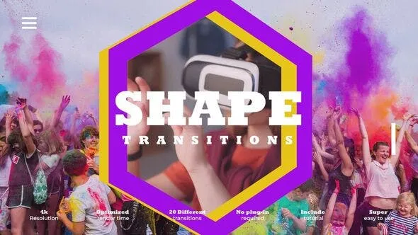 Videohive Shapes Transitions 52907814