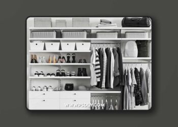 Wardrobe 14, clothes, black and white