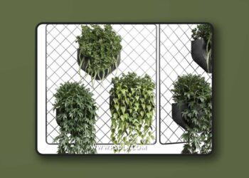 wall plant - hanging plants collection Indoor plant 293 metal dirt vase