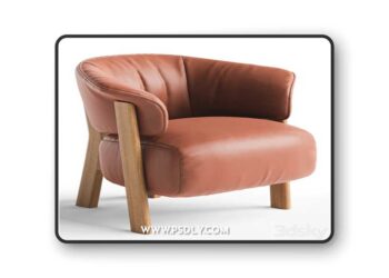 Back Wing Armchair 3D Model