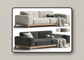Barcode Sofa 3D Model