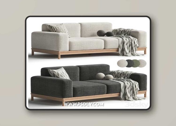 Barcode Sofa 3D Model