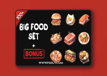 Big 2D Food Set + Bonus 5.4