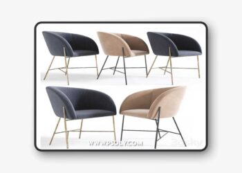 Blaire Dining Chair 3D Model