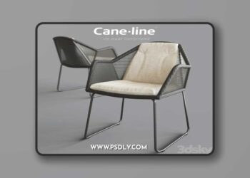 Breeze dining chair 3D Model