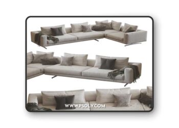 Flexform Sofa Campiello 3D Model
