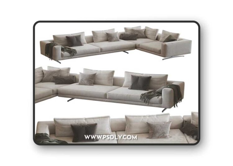 Flexform Sofa Campiello 3D Model