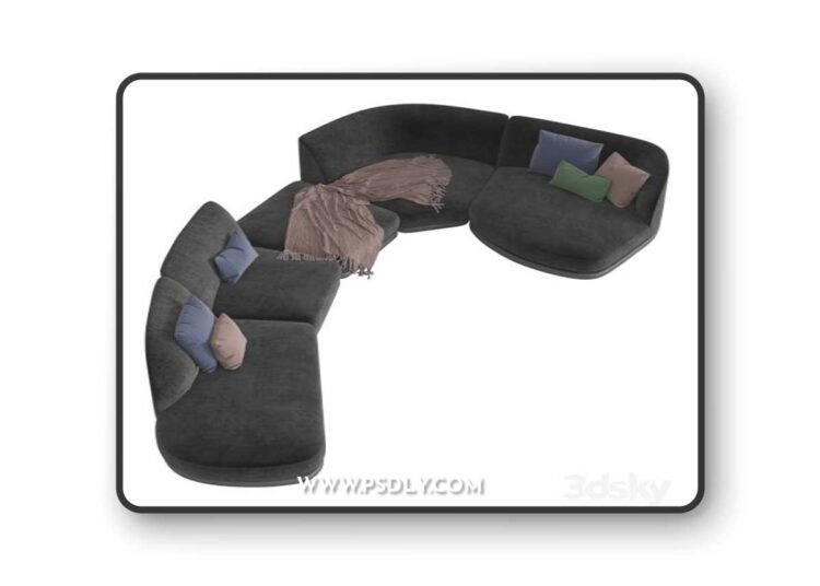 Giorgetti vesper sofa 3D Model