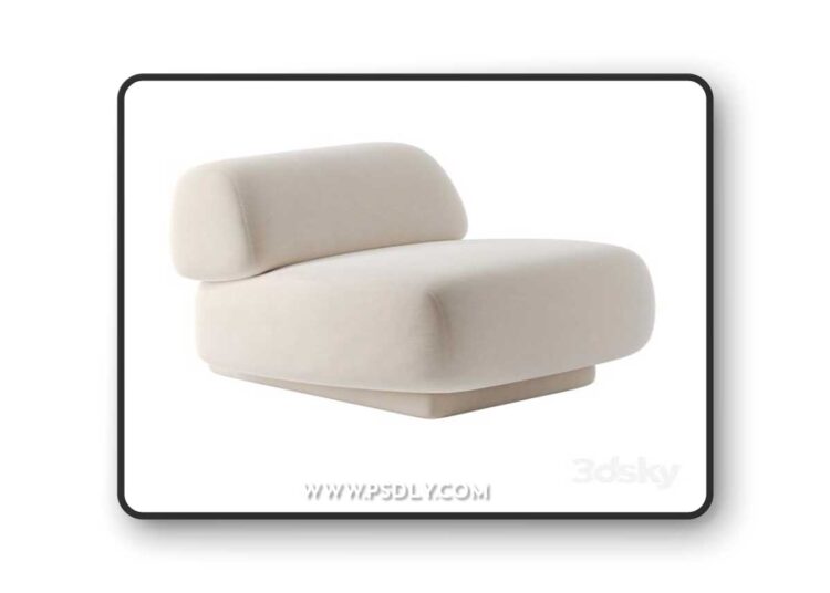 Gogan armchair by Moroso 3D Model