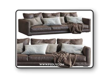 Leather Sofa Tango By Maras 3D Model