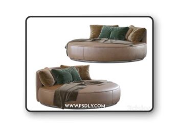 Love Seat Large Pouf Rugiano