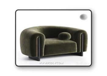 MINUIT ARMCHAIR 3D Model