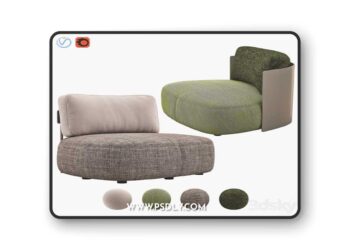 PIERRE Armchairs 3D Model