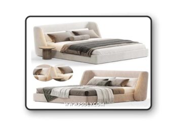 PYORA Bed By Nobonobo 3D Model