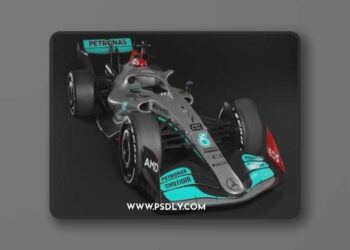 F1 2022 Mercedes Livery - 3D Model