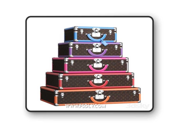 Suitcases Bisten Macassar Multicolore (Louis Vuitton)