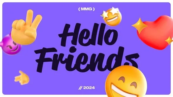 Videohive 3D Emoji Intro 52916469