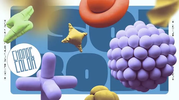 Videohive 3D Inflatables Typography Intro 53341041