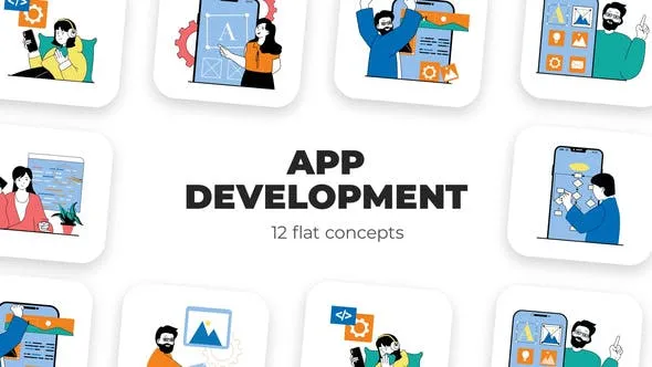 Videohive App Development - Flat Concept 53050731