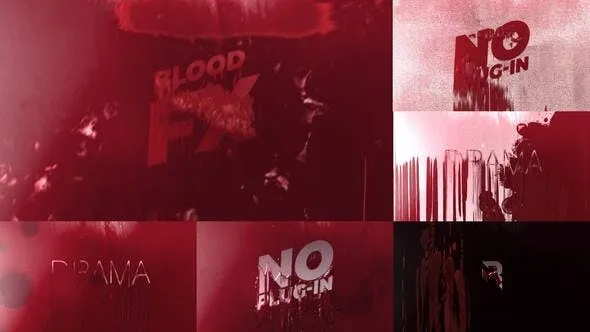 Videohive Blood Fx Pack For After Effects 53305218
