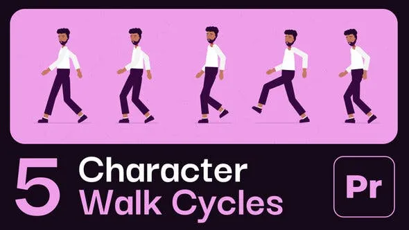 Videohive Character Animation Walk Cycles 53302224